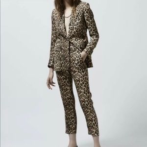 The Kooples Jackets & Coats - The Kooples peak petal leopard print blazer size 6 The Kooples Jackets & Coats - The Kooples peak petal leopard print blazer size 6
